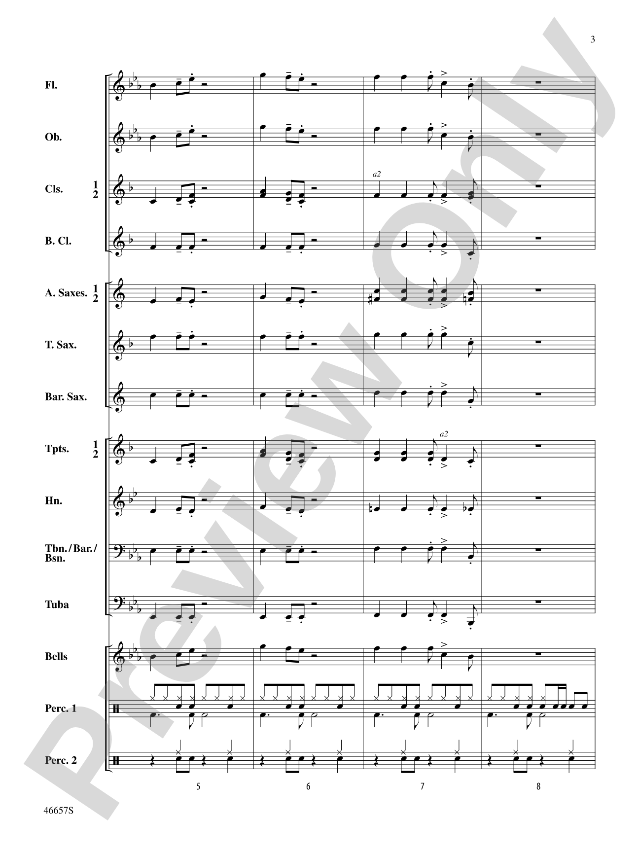 Movin' On: Concert Band Conductor Score & Parts