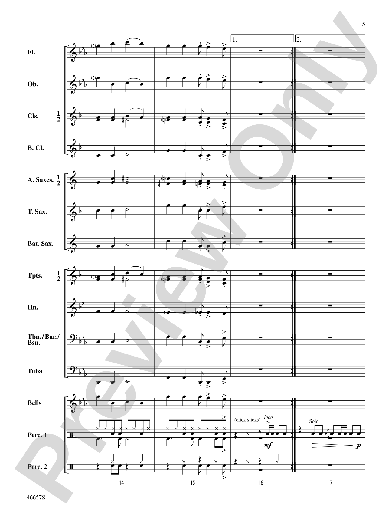 Movin' On: Concert Band Conductor Score & Parts
