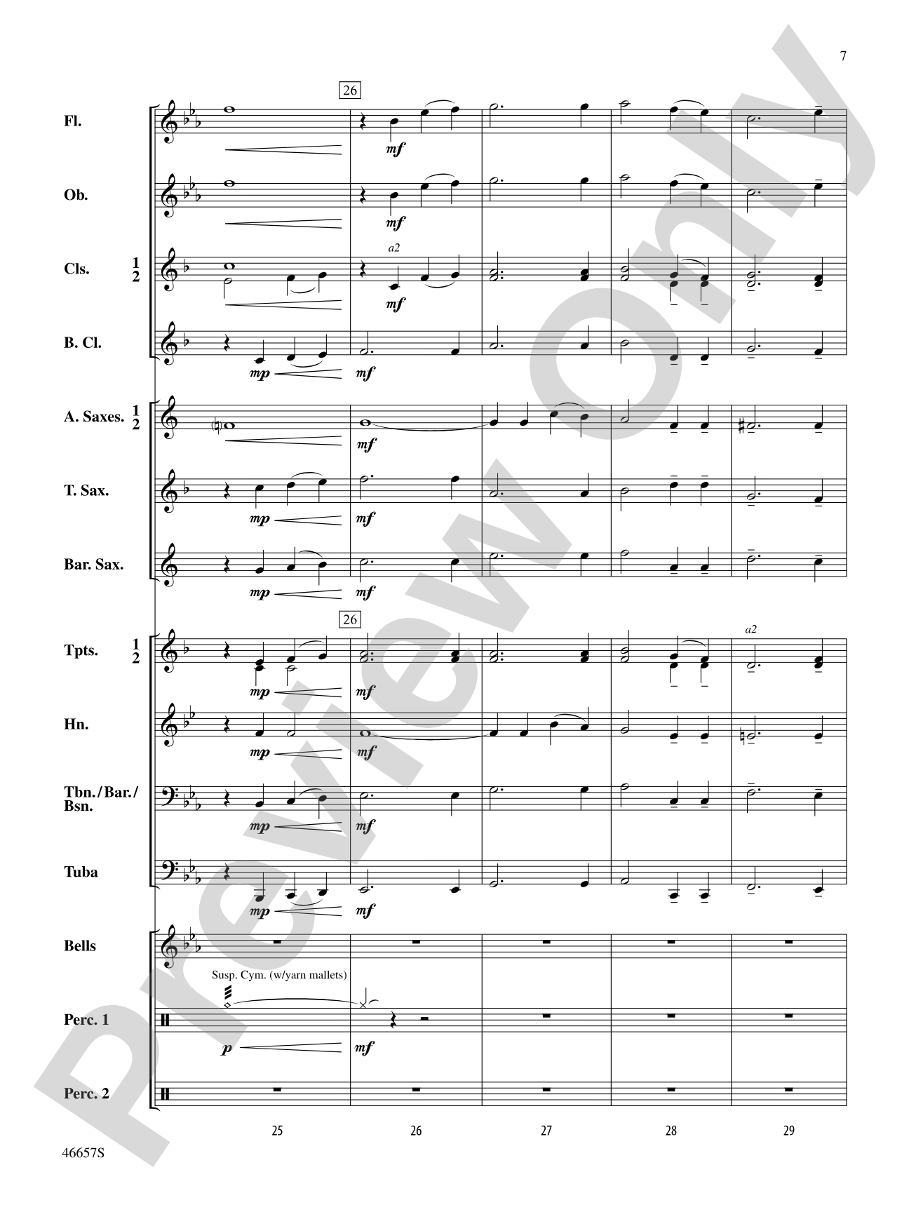 Movin' On: Concert Band Conductor Score & Parts