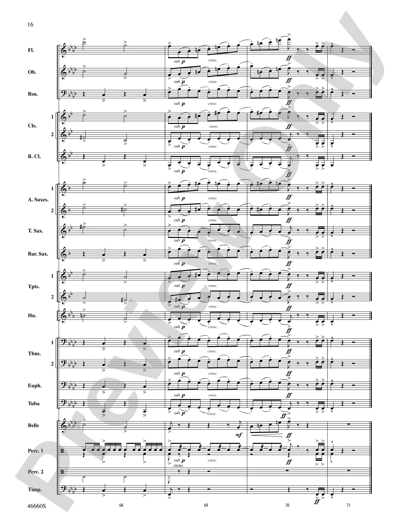 Minor Major March: Score