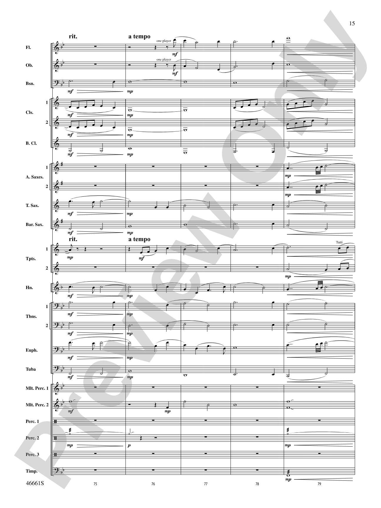 Nine Mile Saga: Concert Band Conductor Score & Parts