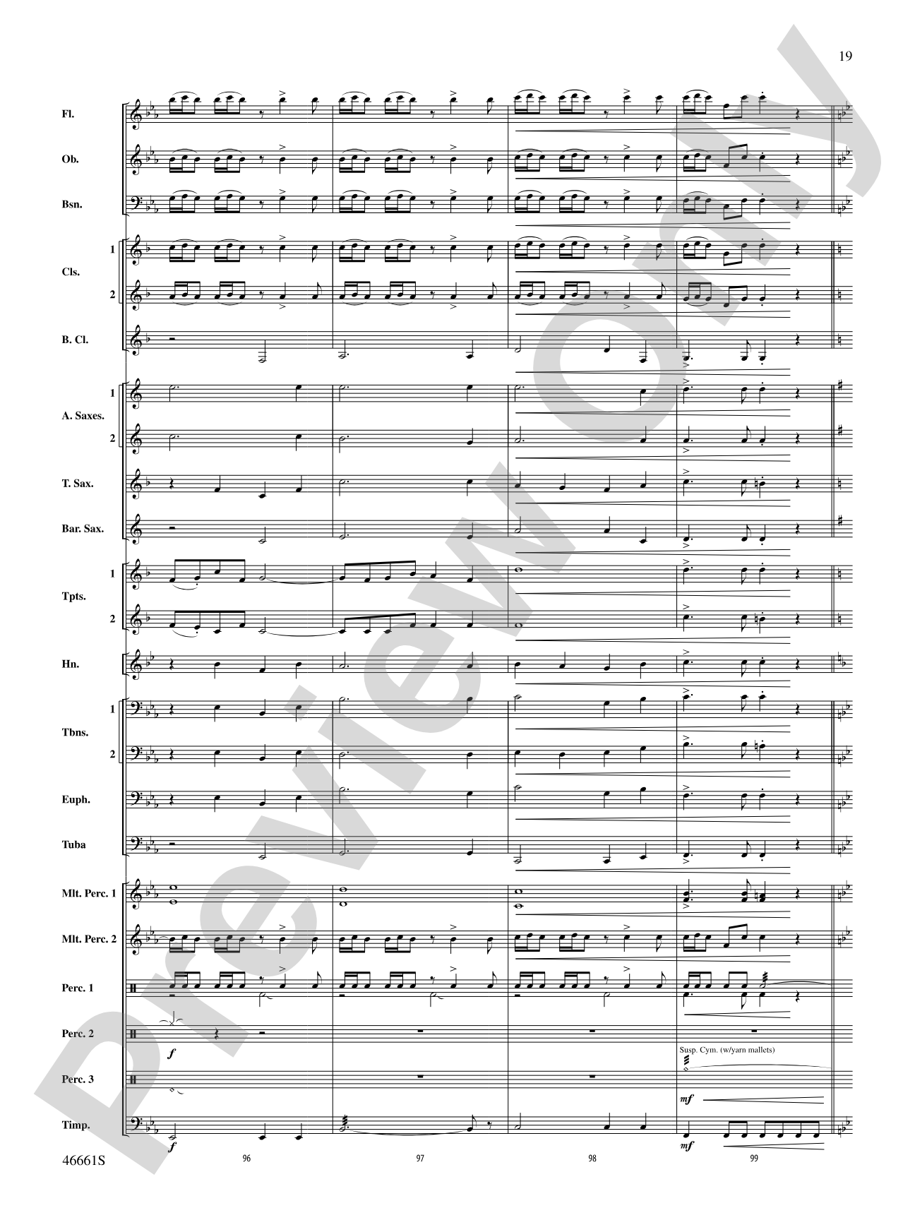 Nine Mile Saga: Concert Band Conductor Score & Parts