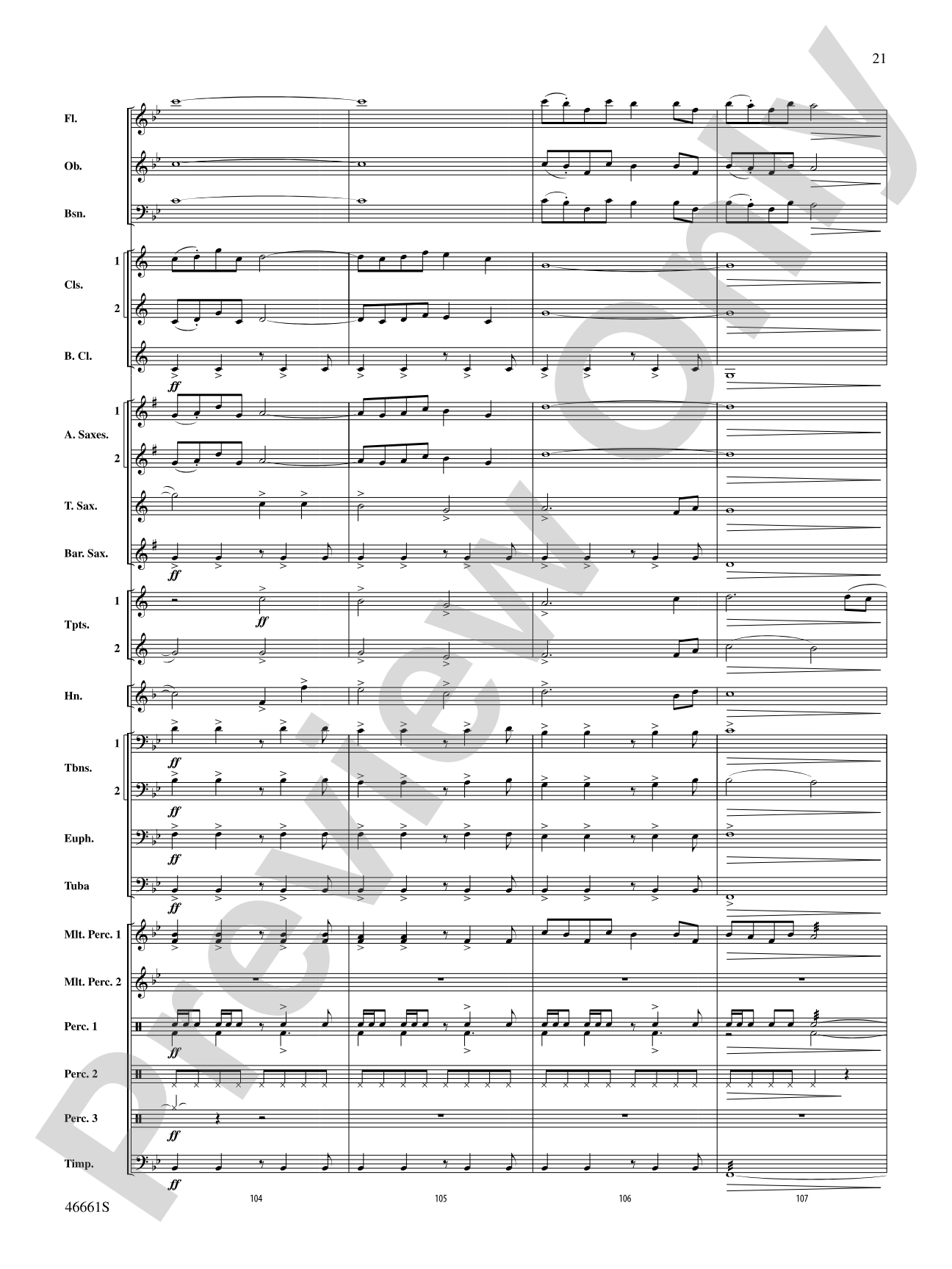 Nine Mile Saga: Concert Band Conductor Score & Parts