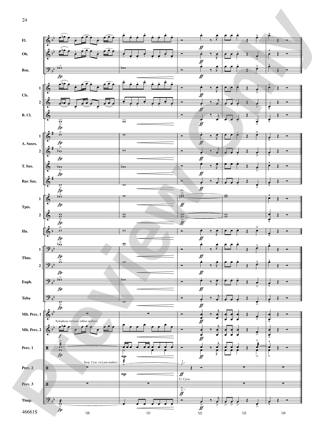 Nine Mile Saga: Concert Band Conductor Score & Parts