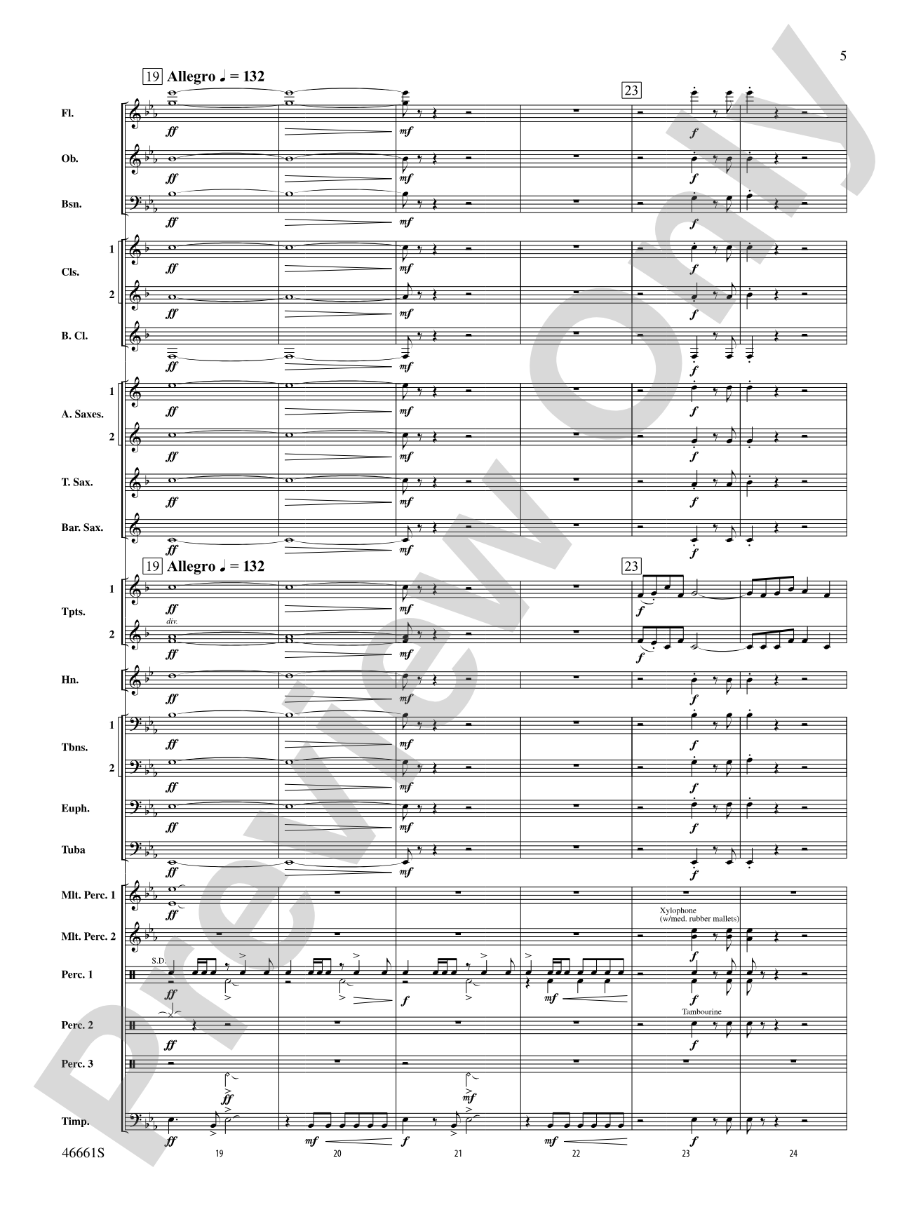 Nine Mile Saga: Concert Band Conductor Score & Parts
