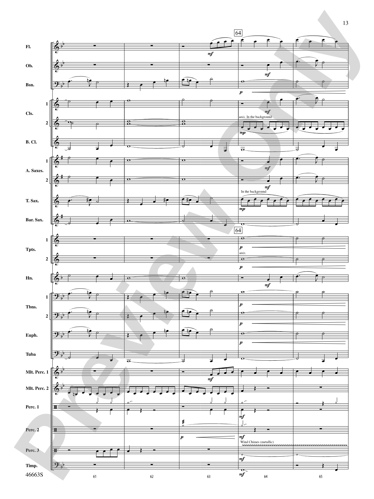 Wolverine Summer: Concert Band Conductor Score & Parts