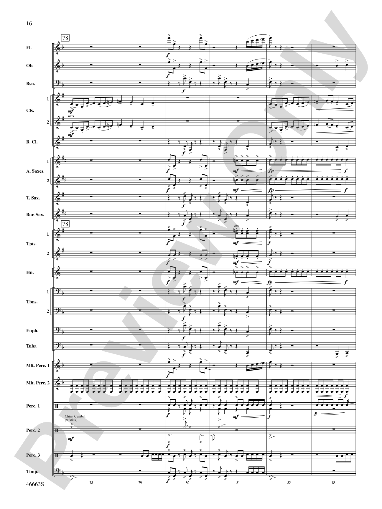 Wolverine Summer: Concert Band Conductor Score & Parts