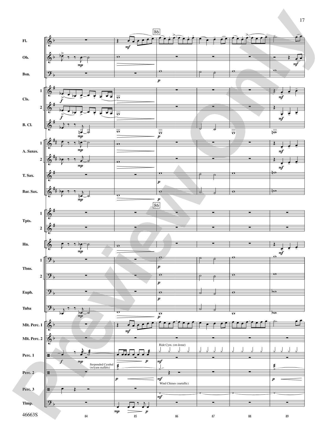 Wolverine Summer: Concert Band Conductor Score & Parts