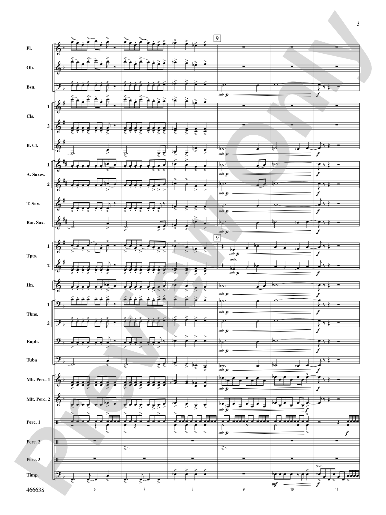 Wolverine Summer: Concert Band Conductor Score & Parts