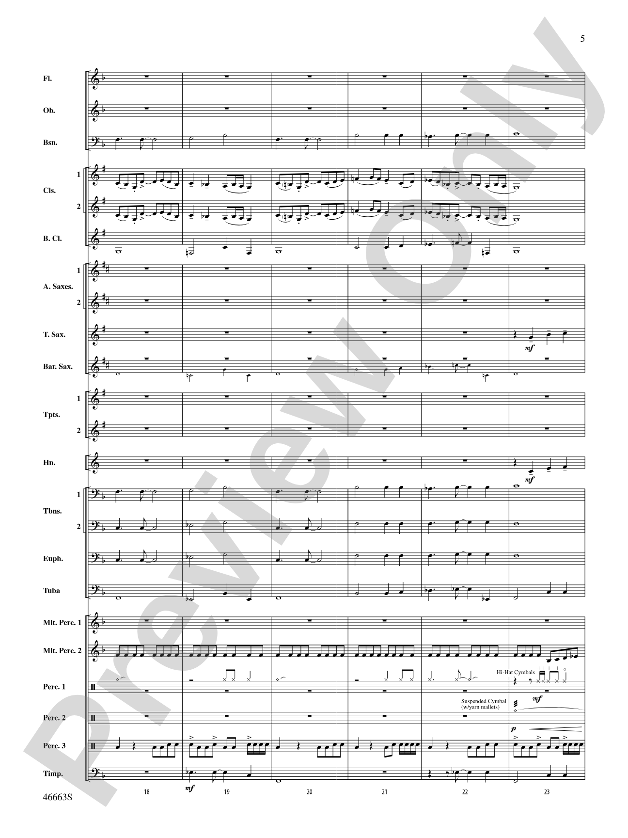 Wolverine Summer: Concert Band Conductor Score & Parts