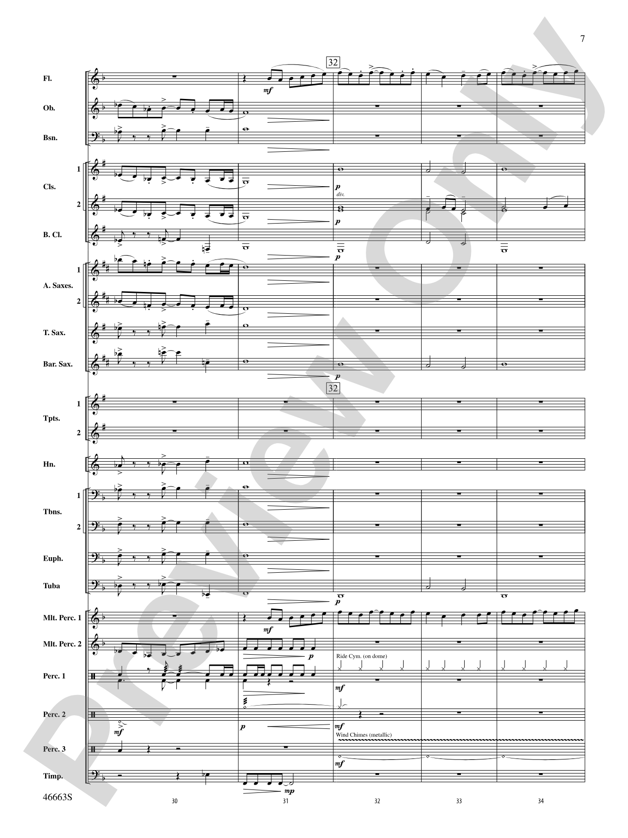 Wolverine Summer: Concert Band Conductor Score & Parts