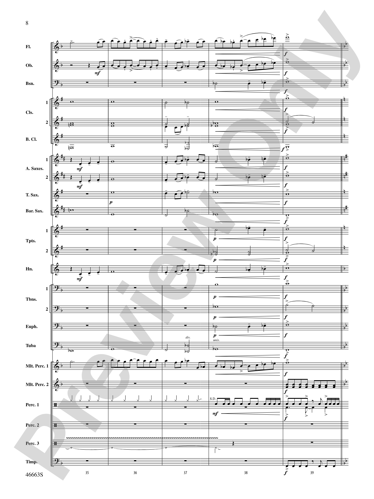 Wolverine Summer: Concert Band Conductor Score & Parts