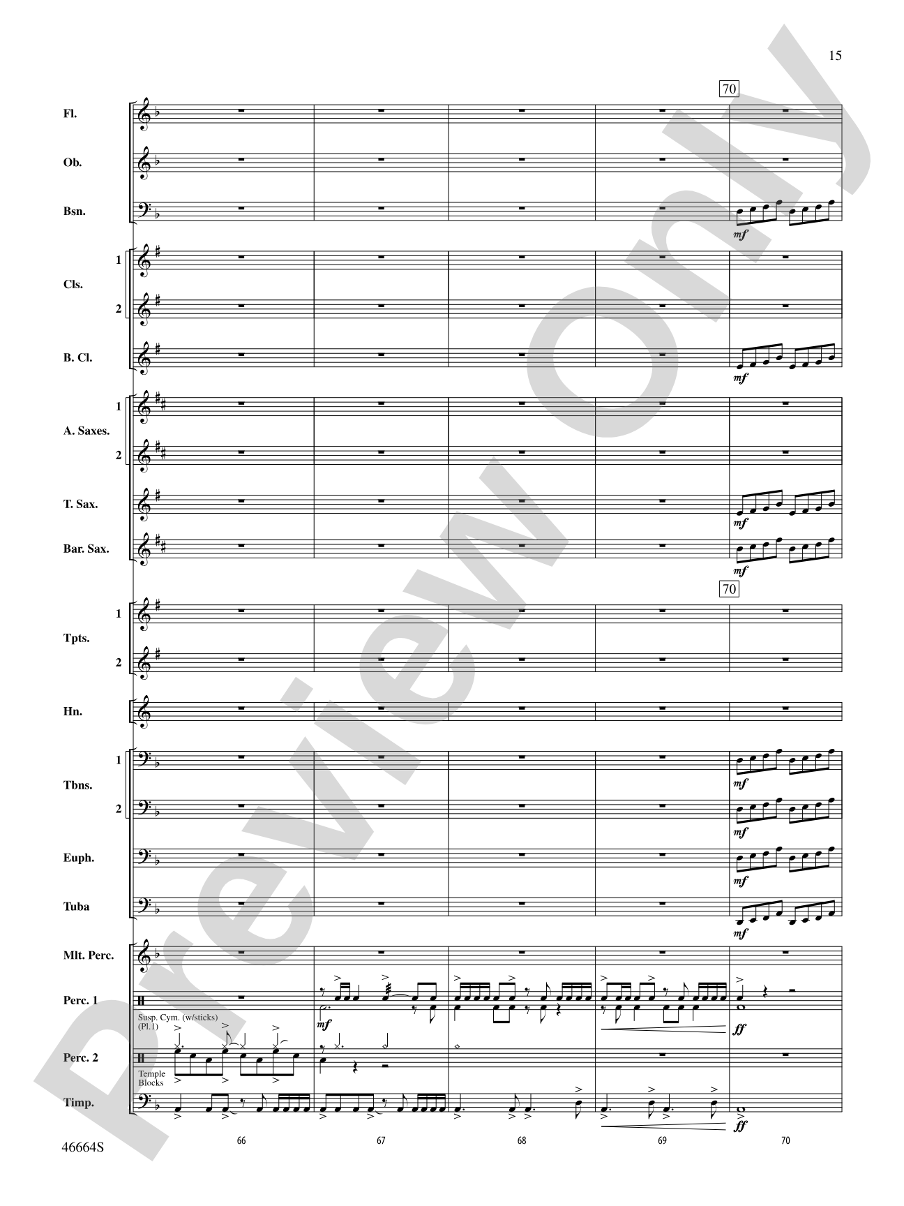 Shattered: Concert Band Conductor Score & Parts