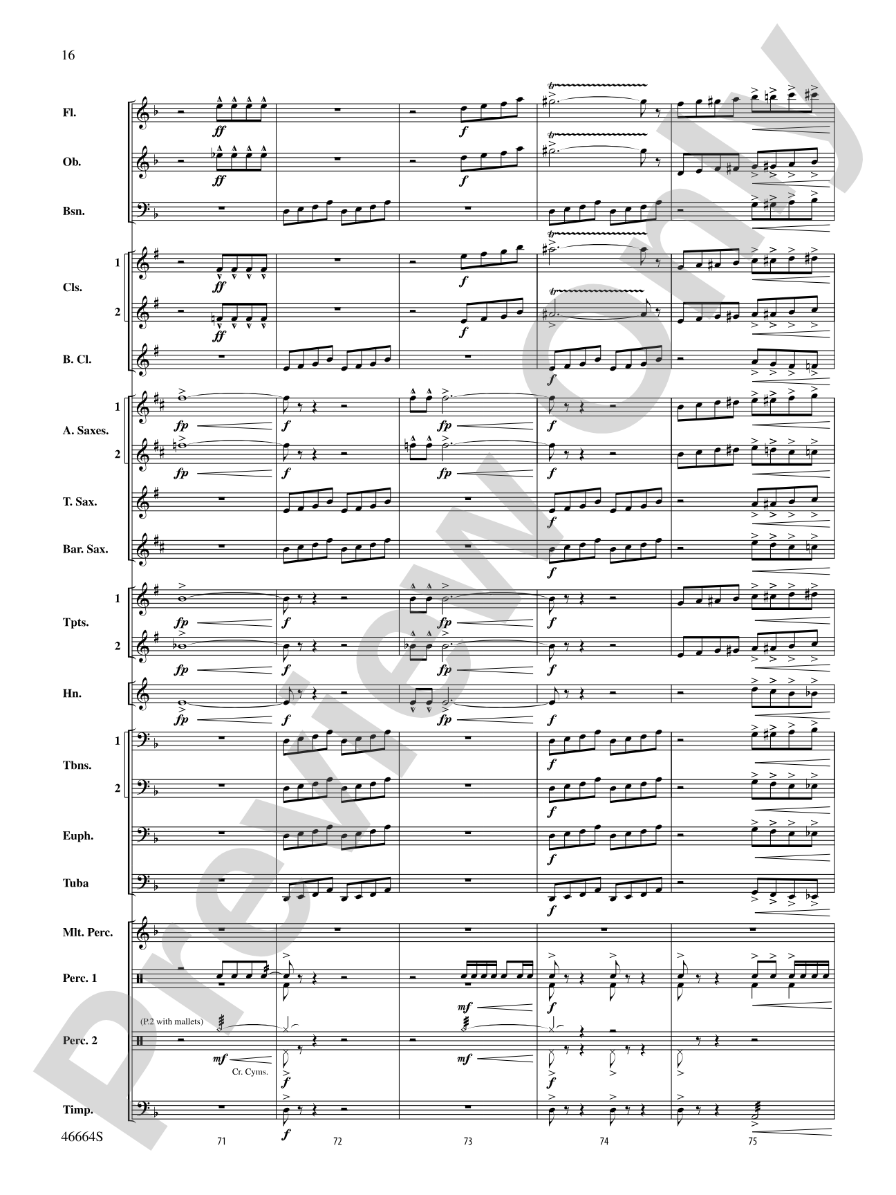 Shattered: Concert Band Conductor Score & Parts