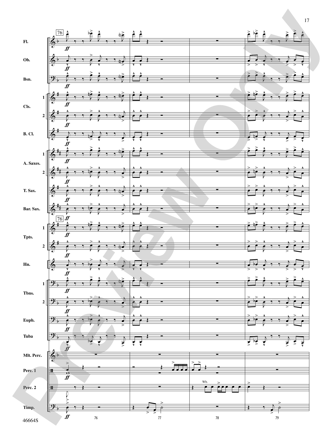 Shattered: Concert Band Conductor Score & Parts