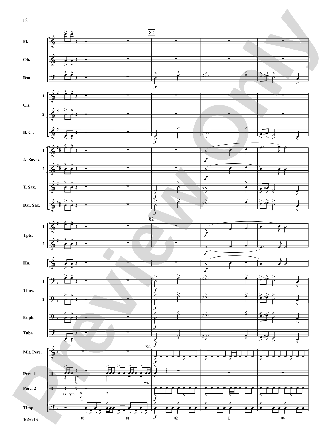 Shattered: Concert Band Conductor Score & Parts