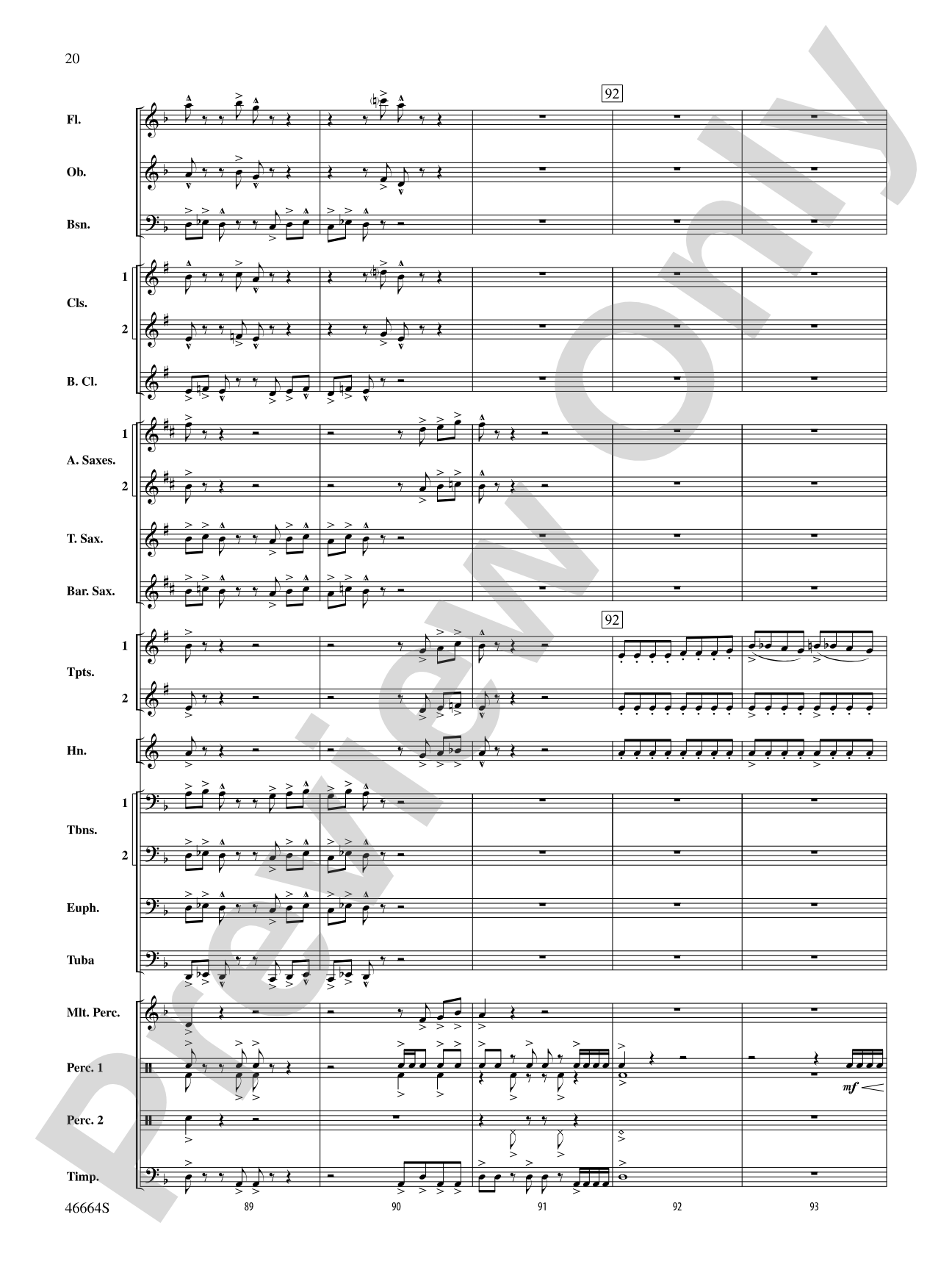 Shattered: Concert Band Conductor Score & Parts