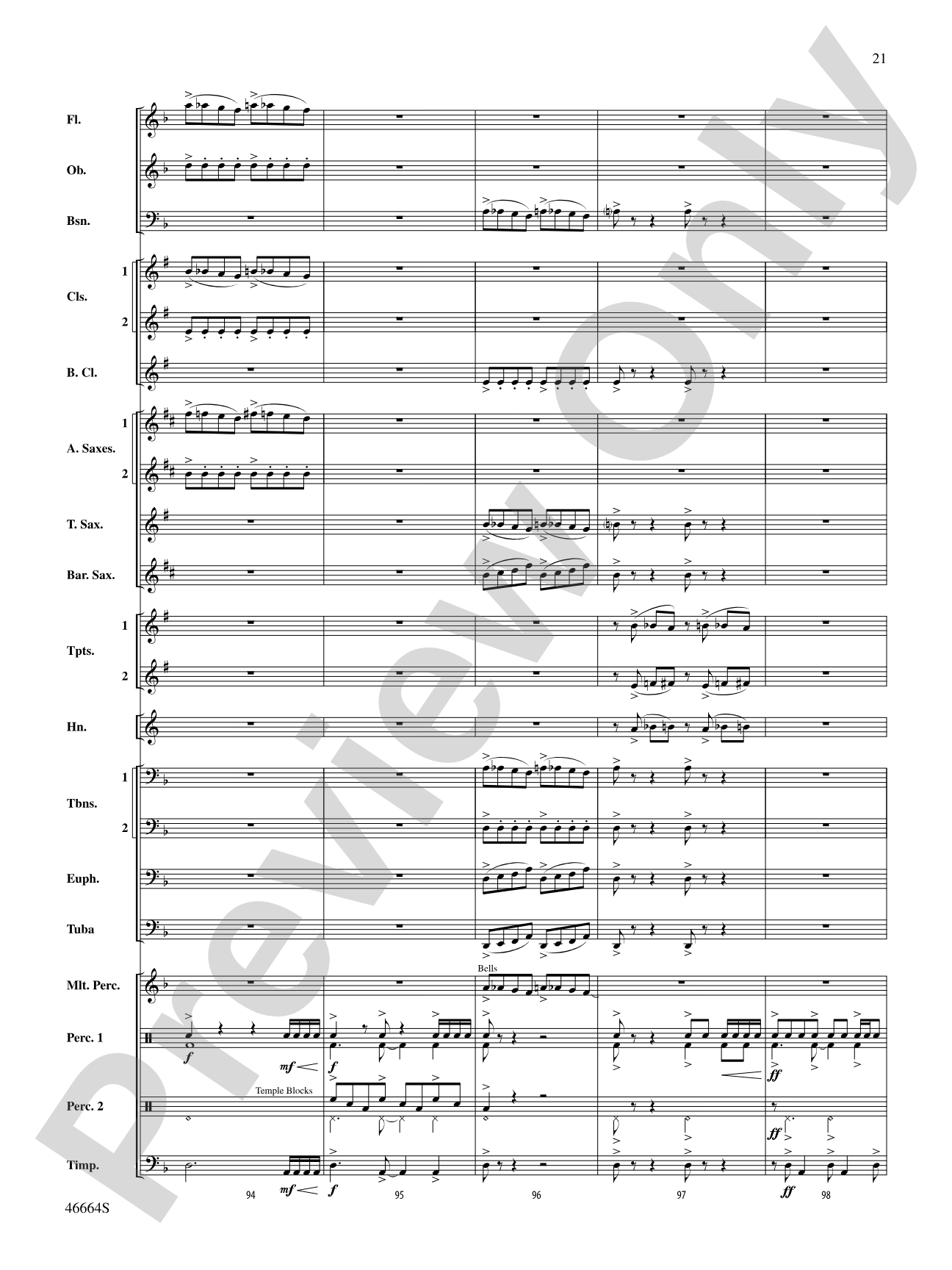 Shattered: Concert Band Conductor Score & Parts