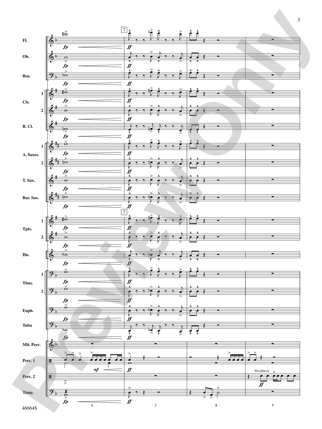 Shattered: Concert Band Conductor Score & Parts