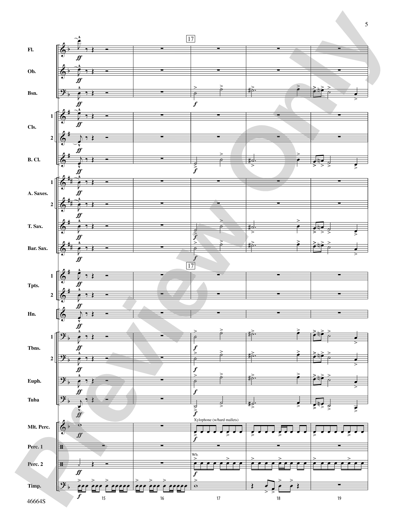 Shattered: Concert Band Conductor Score & Parts
