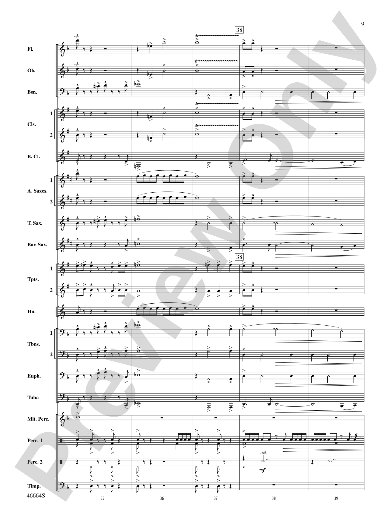 Shattered: Concert Band Conductor Score & Parts