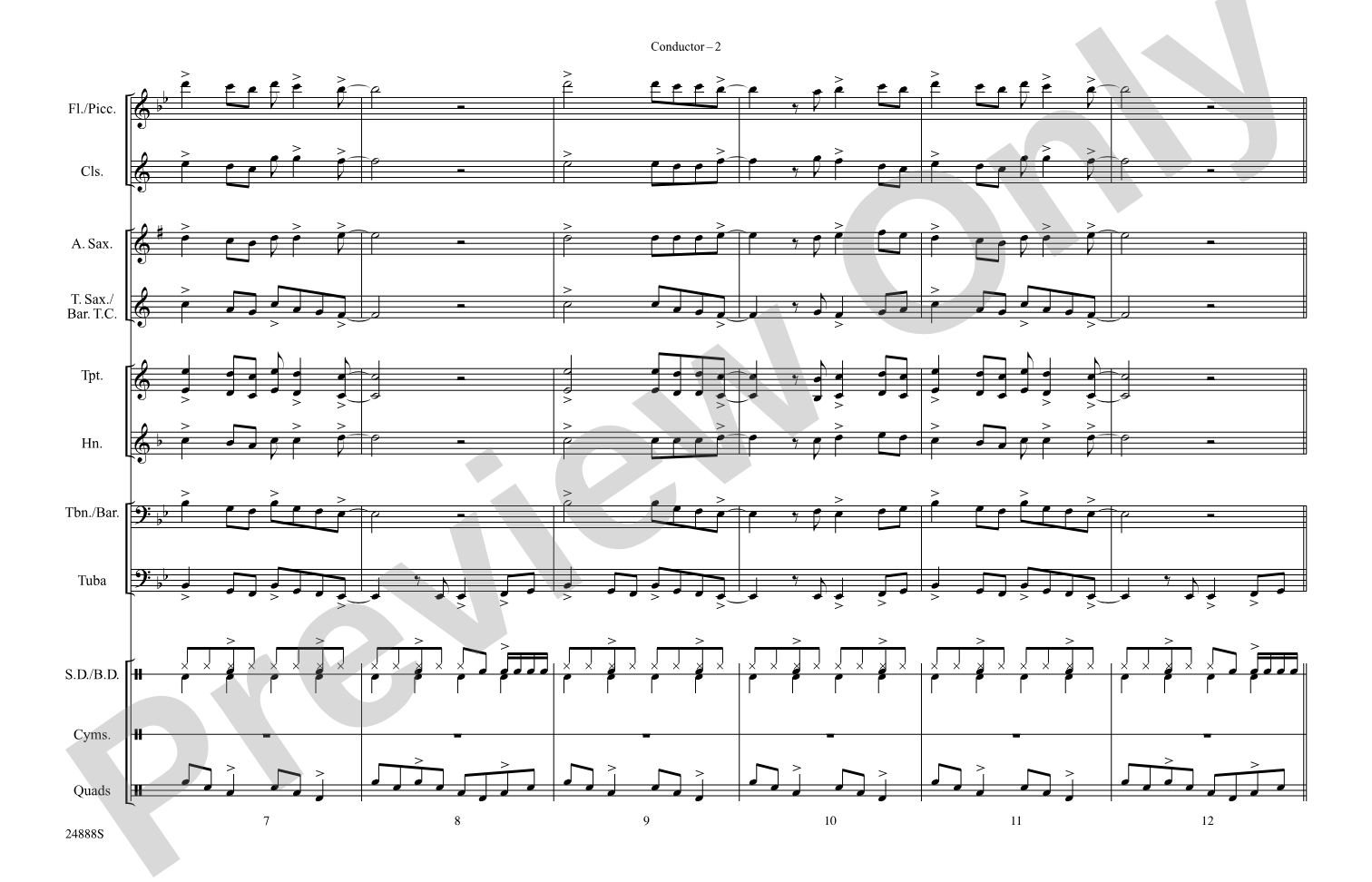Bang the Drum All Day: Marching Band Conductor Score & Parts