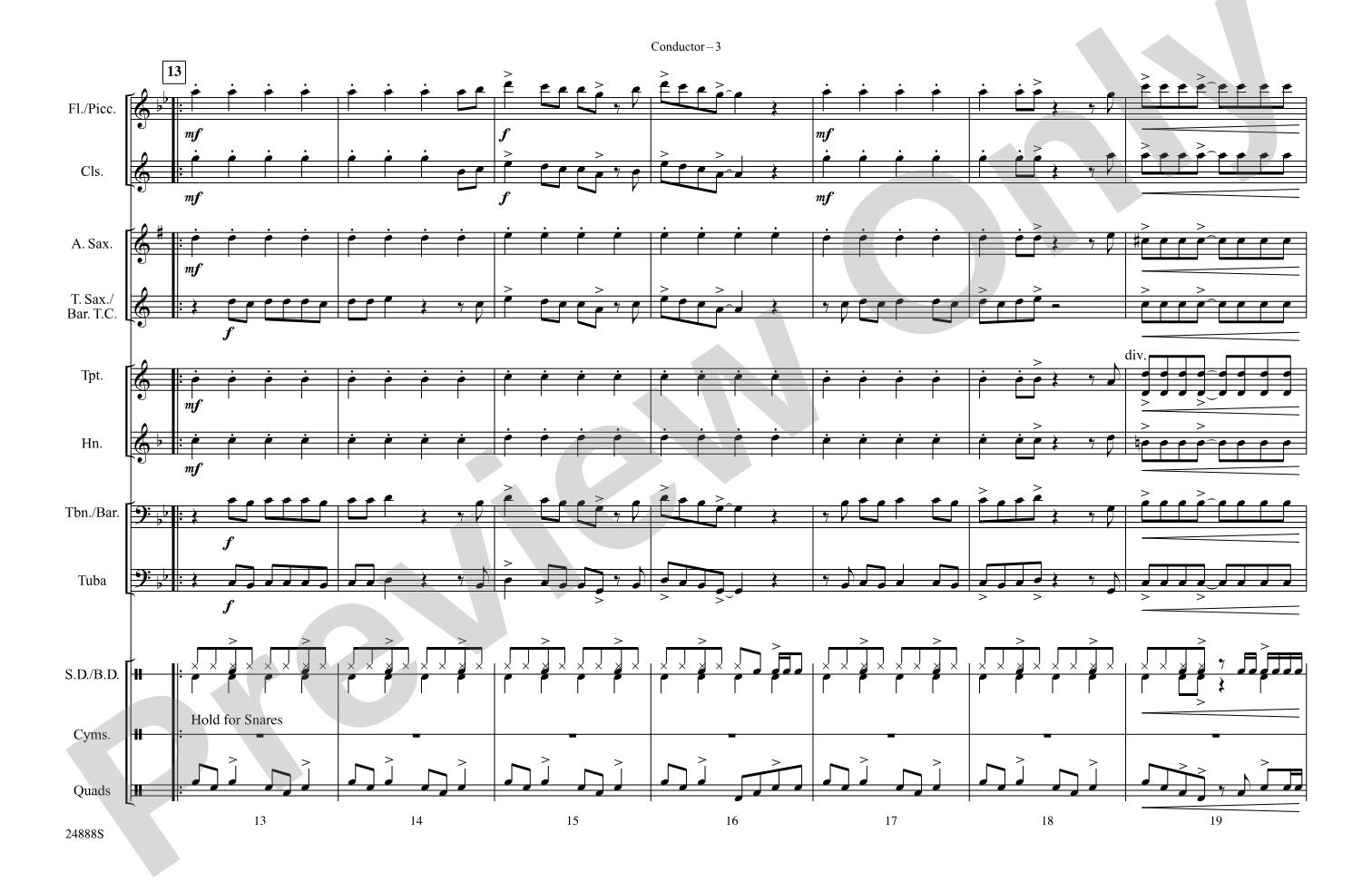 Bang the Drum All Day: Marching Band Conductor Score & Parts