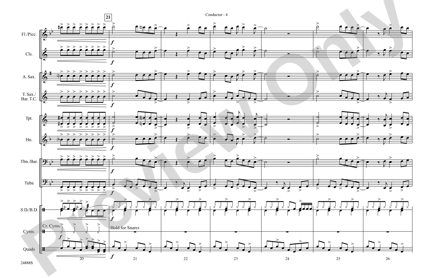 Bang the Drum All Day: Marching Band Conductor Score & Parts