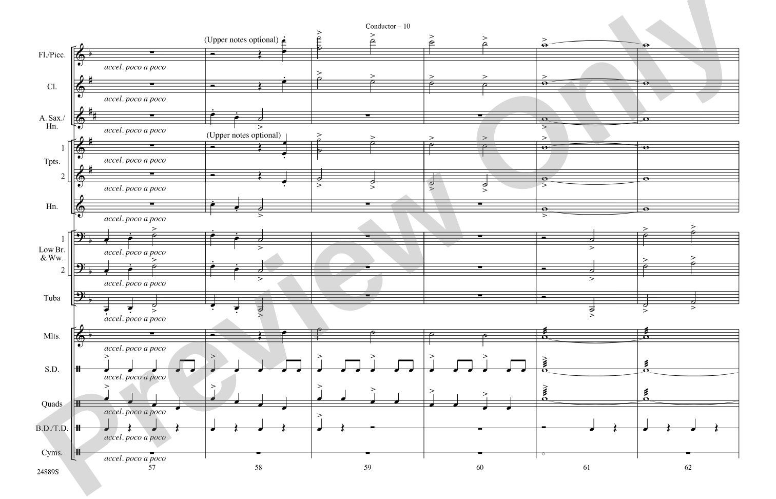 Cotton-Eyed Joe: Marching Band Conductor Score & Parts