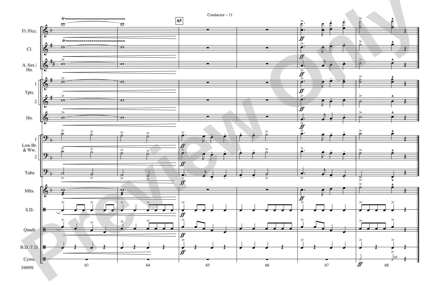 Cotton-Eyed Joe: Marching Band Conductor Score & Parts