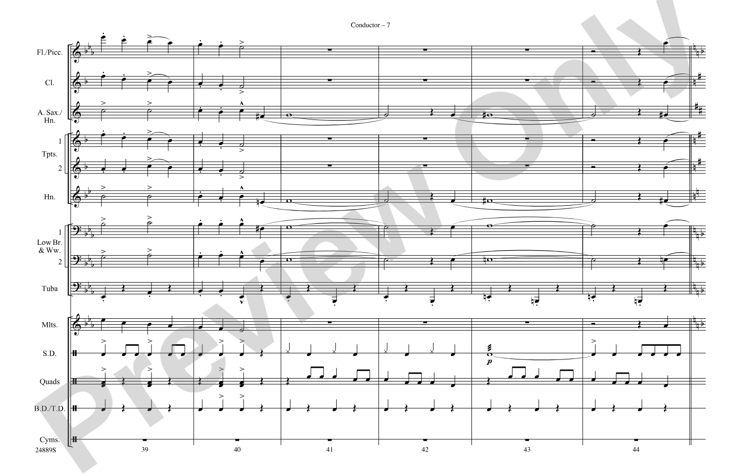Cotton-Eyed Joe: Marching Band Conductor Score & Parts