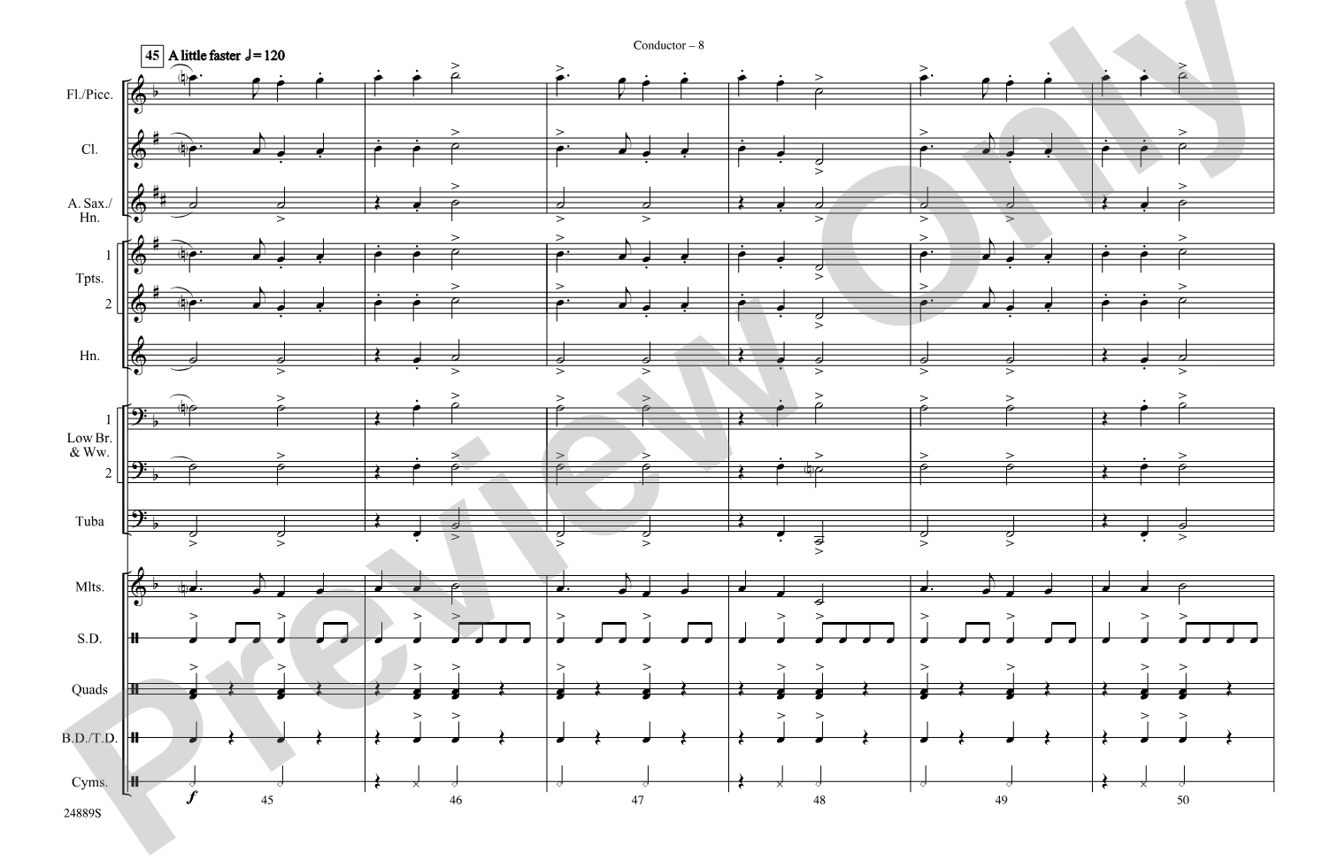 Cotton-Eyed Joe: Marching Band Conductor Score & Parts