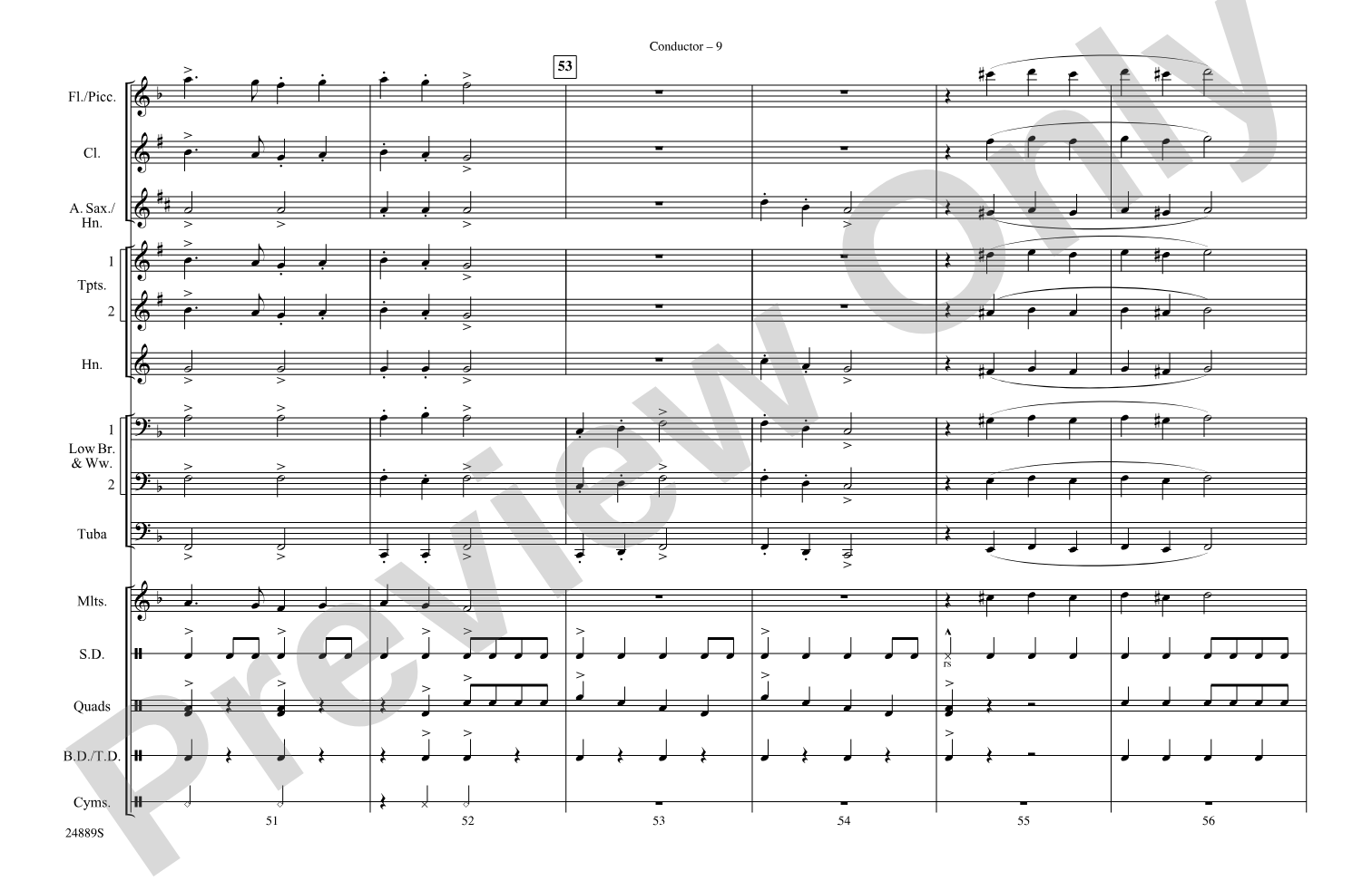 Cotton-Eyed Joe: Marching Band Conductor Score & Parts