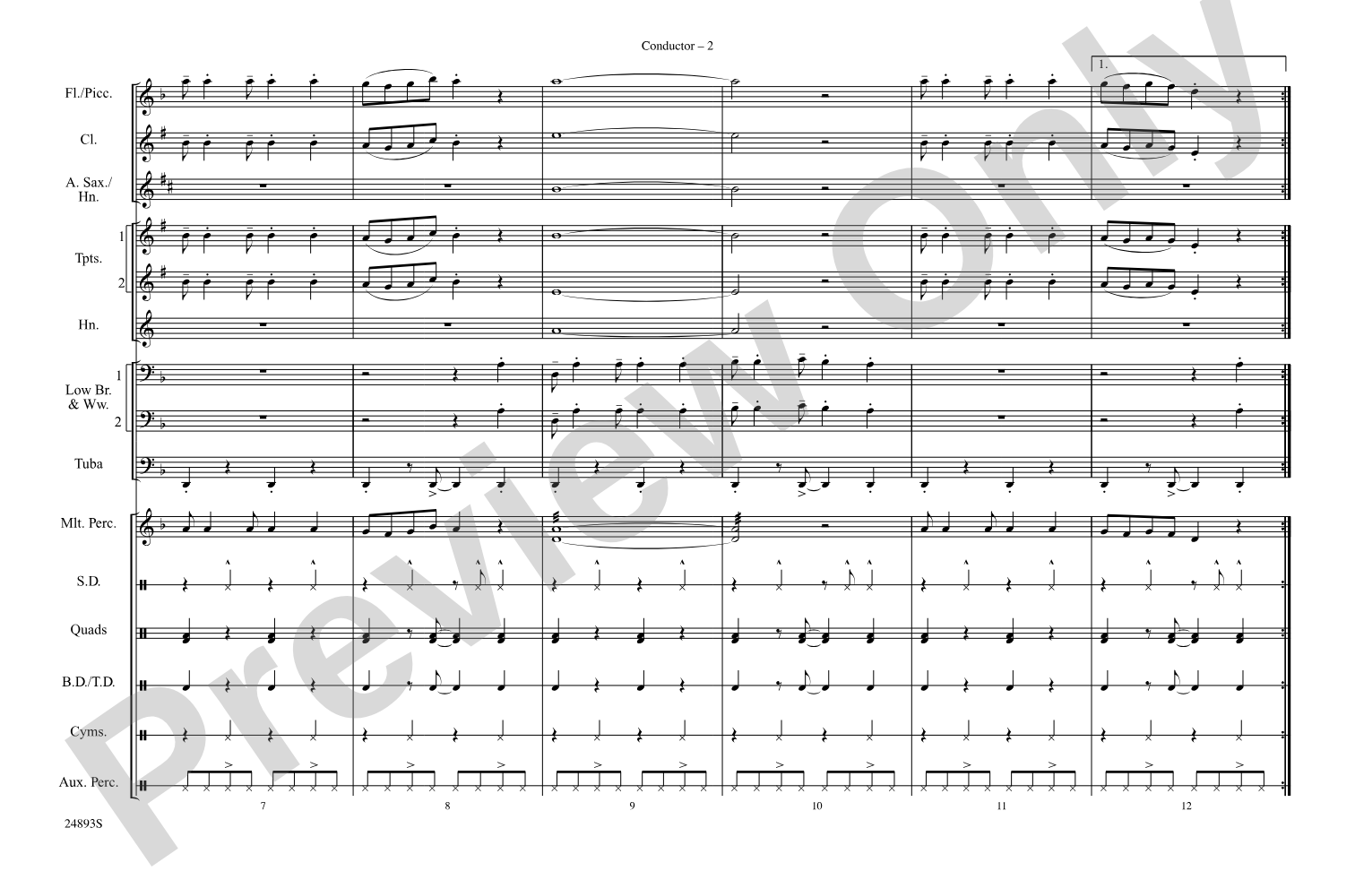 Pon de Replay: Marching Band Conductor Score & Parts