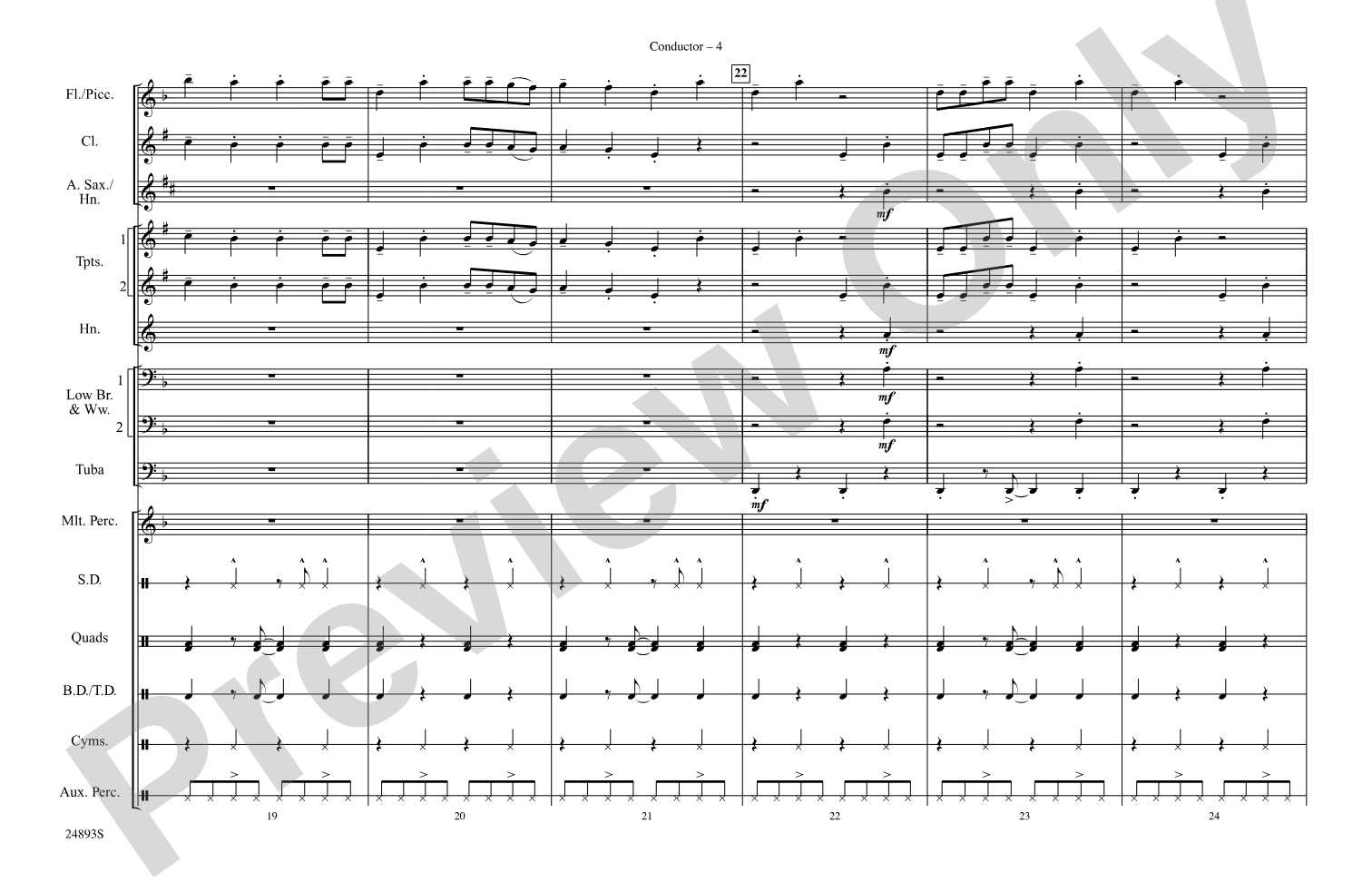 Pon de Replay: Marching Band Conductor Score & Parts