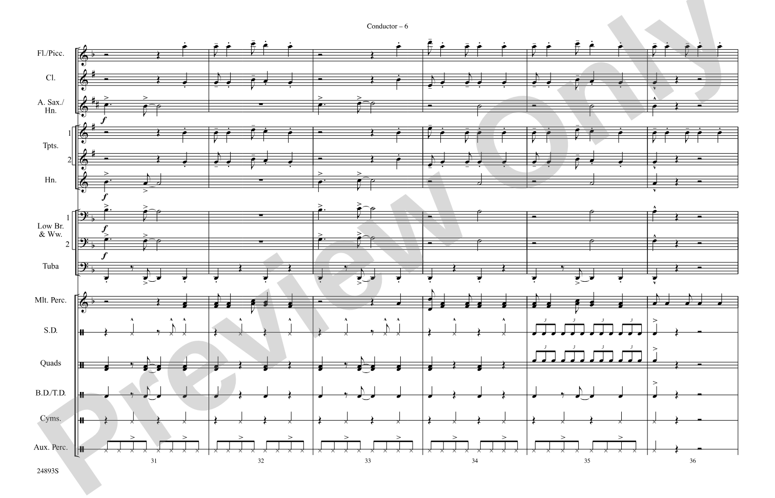 Pon de Replay: Marching Band Conductor Score & Parts
