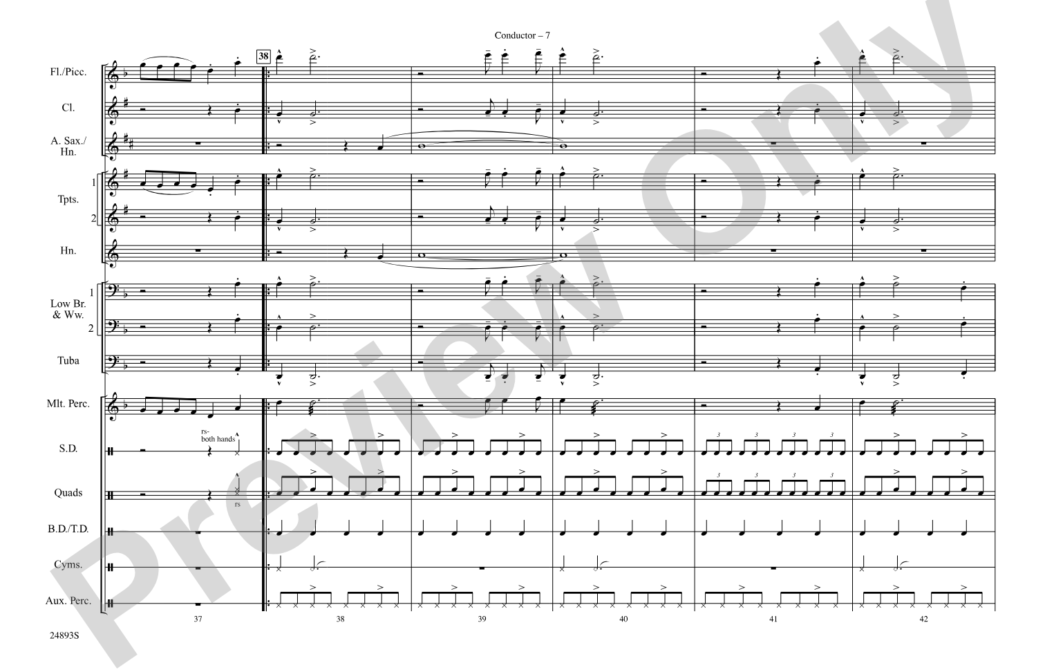 Pon de Replay: Marching Band Conductor Score & Parts