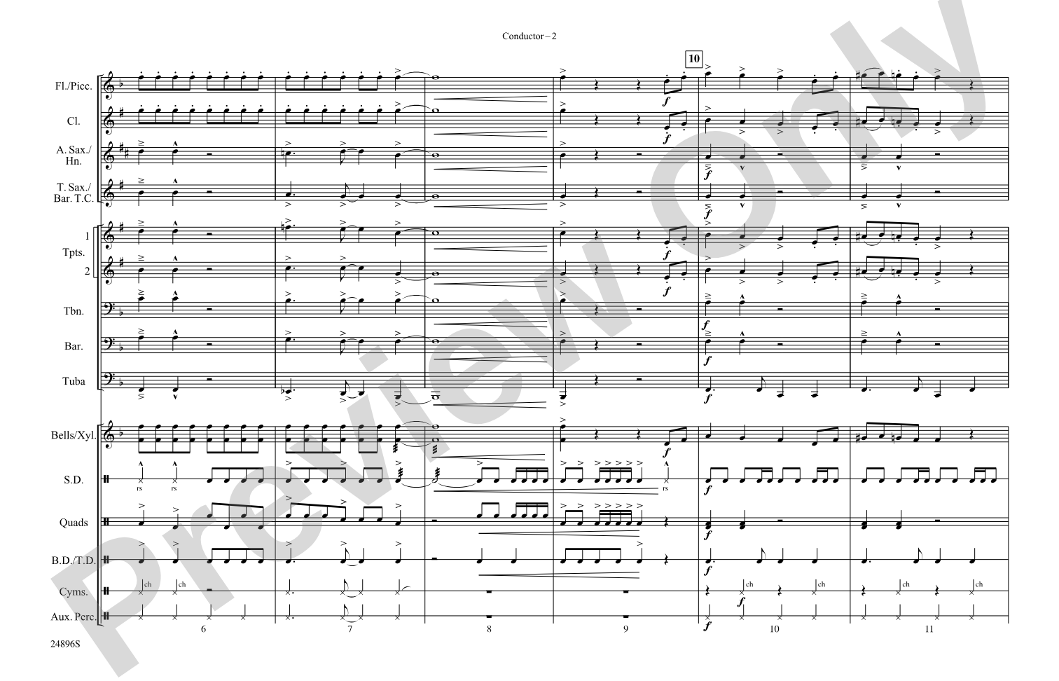 China Grove: Marching Band Conductor Score & Parts