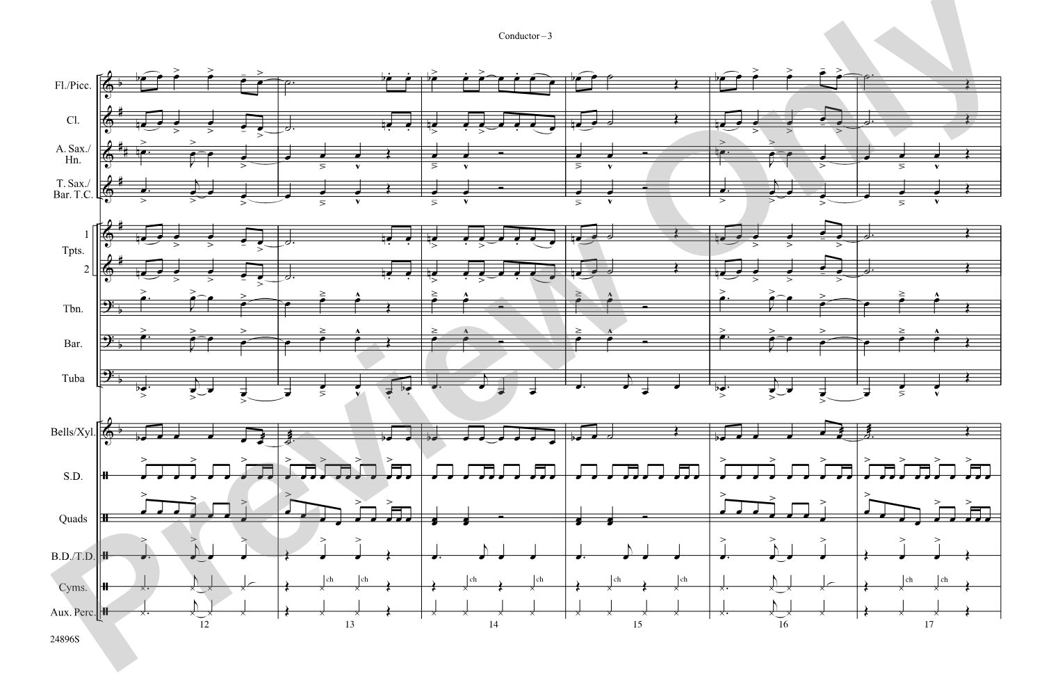 China Grove: Marching Band Conductor Score & Parts