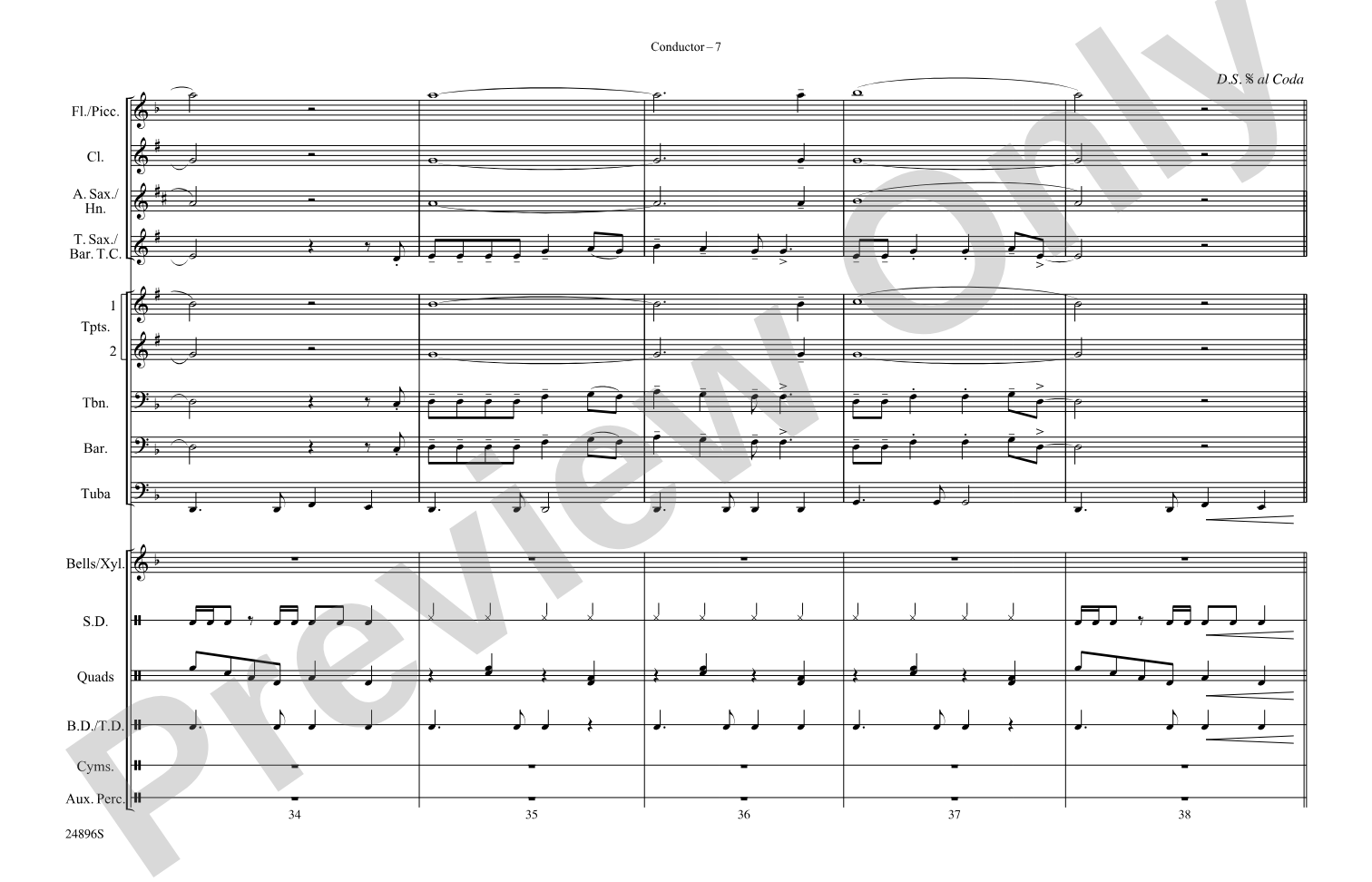 China Grove: Marching Band Conductor Score & Parts