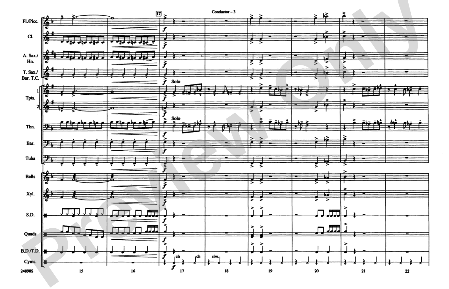 Batman Theme (from the TV Series): Marching Band Conductor Score & Parts