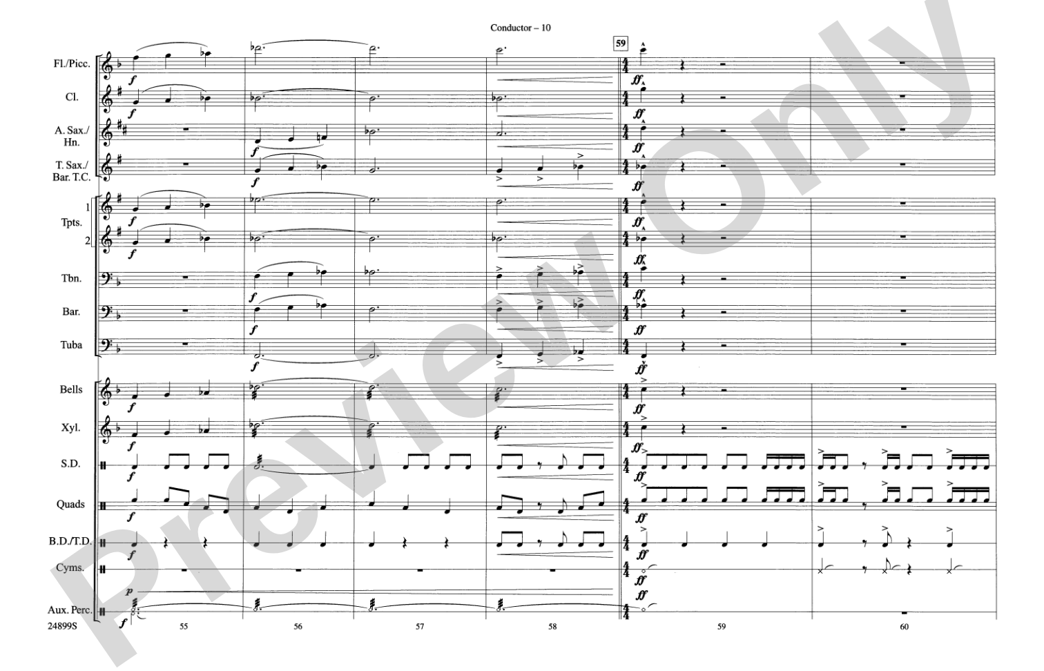 The Batman Theme (from Batman): Marching Band Conductor Score & Parts