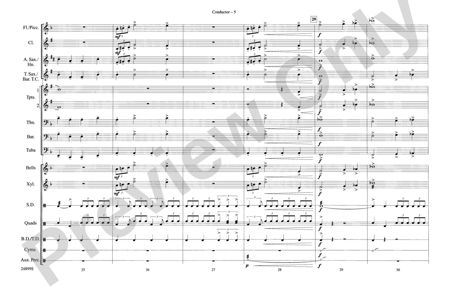 The Batman Theme (from Batman): Marching Band Conductor Score & Parts
