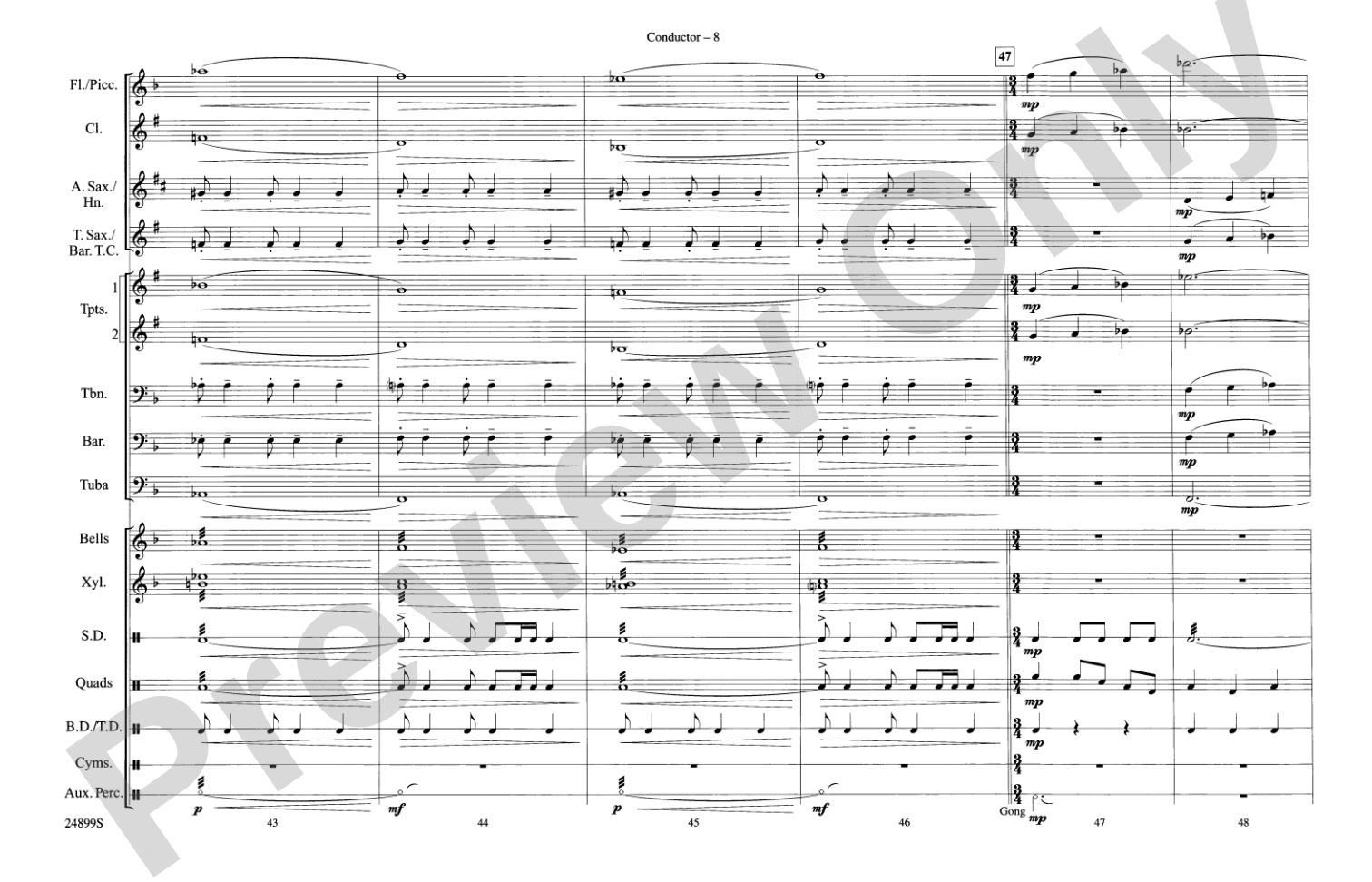 The Batman Theme (from Batman): Marching Band Conductor Score & Parts