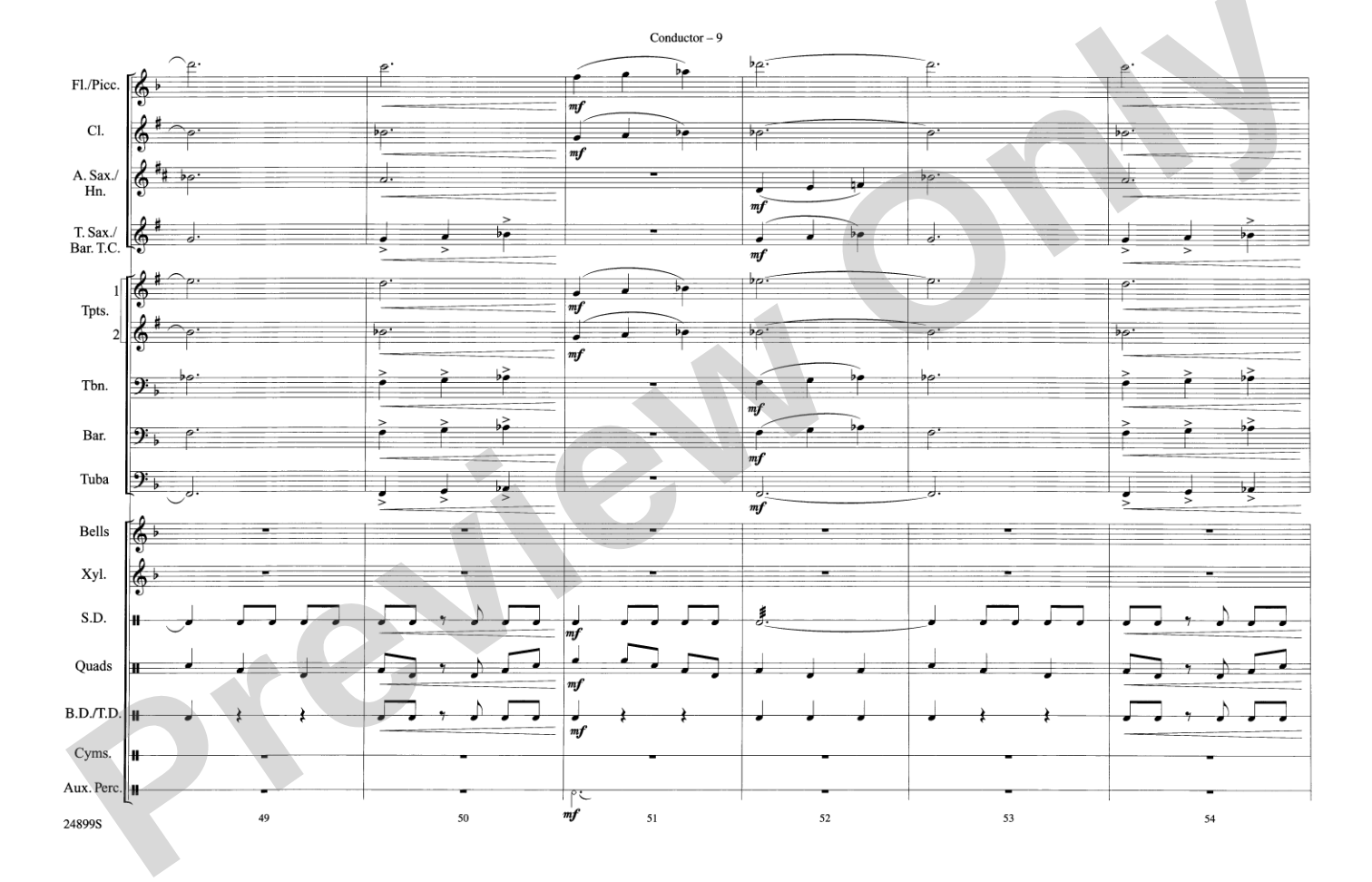 The Batman Theme (from Batman): Marching Band Conductor Score & Parts