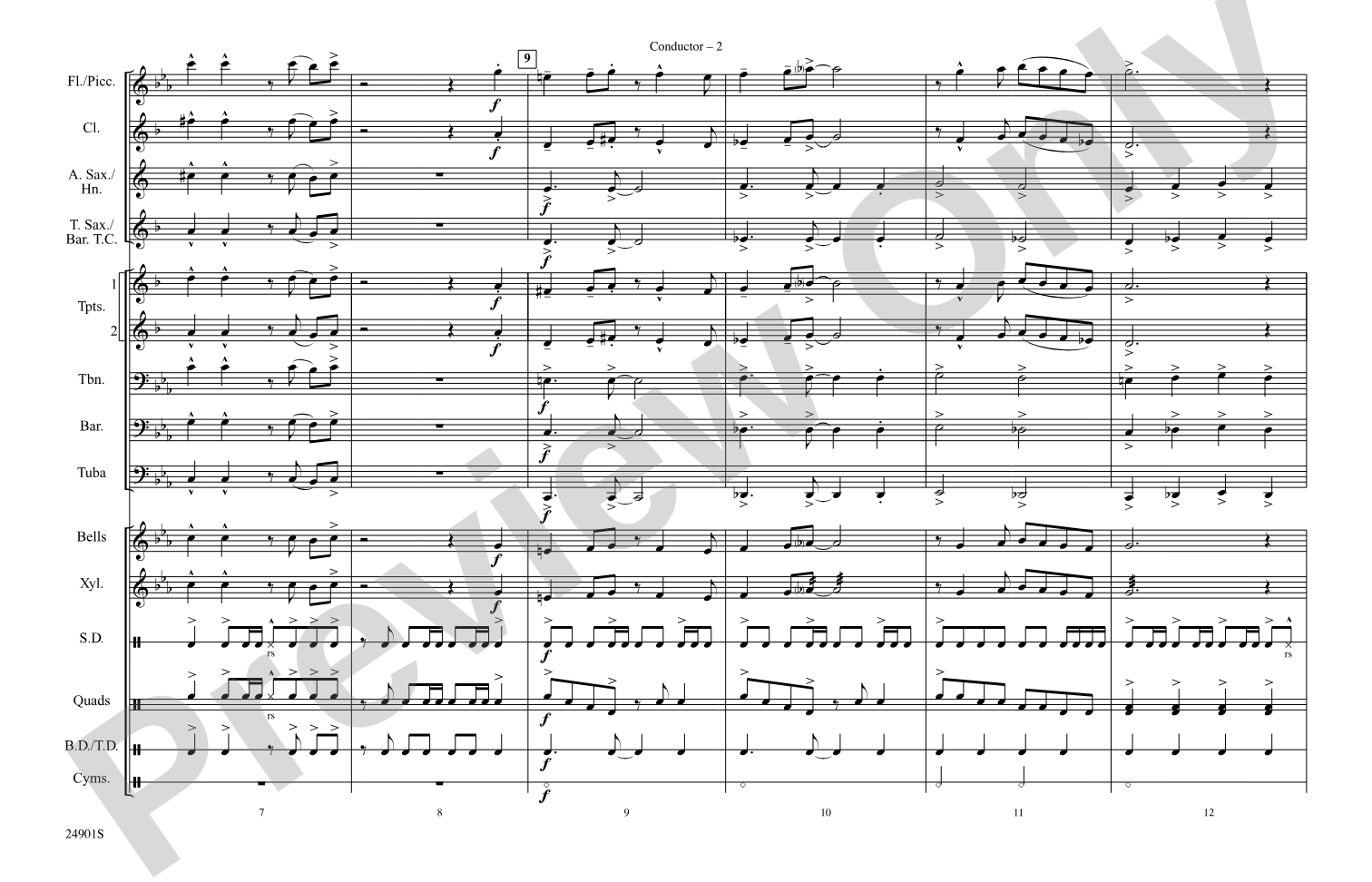Estancia: Marching Band Conductor Score & Parts
