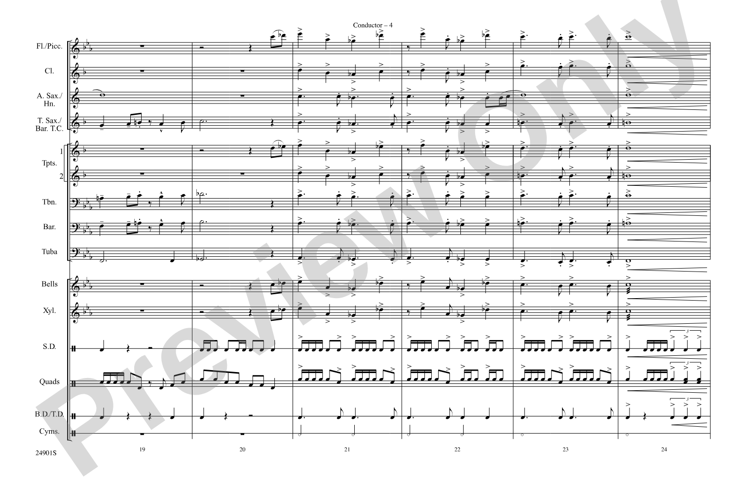 Estancia: Marching Band Conductor Score & Parts