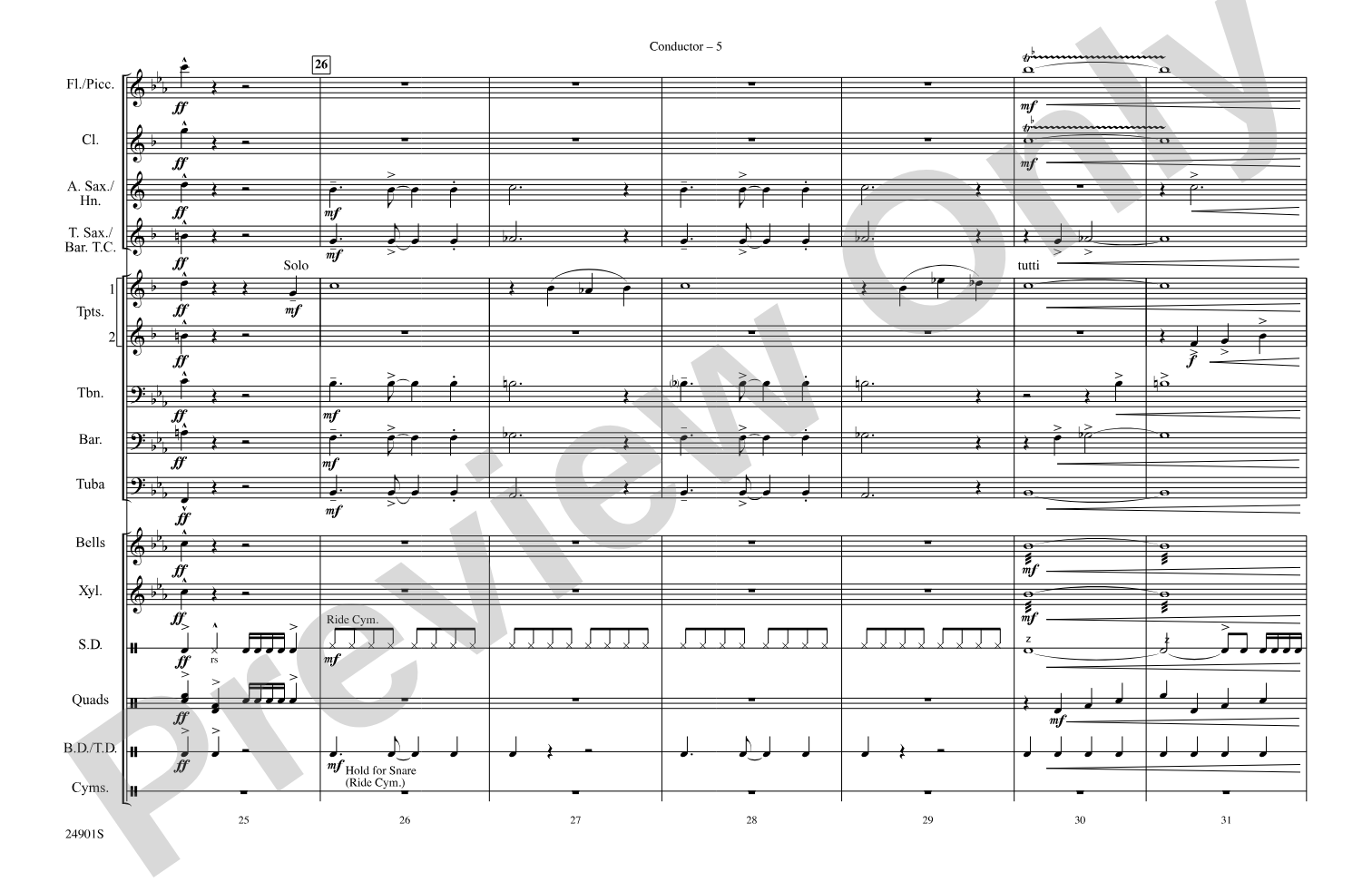 Estancia: Marching Band Conductor Score & Parts