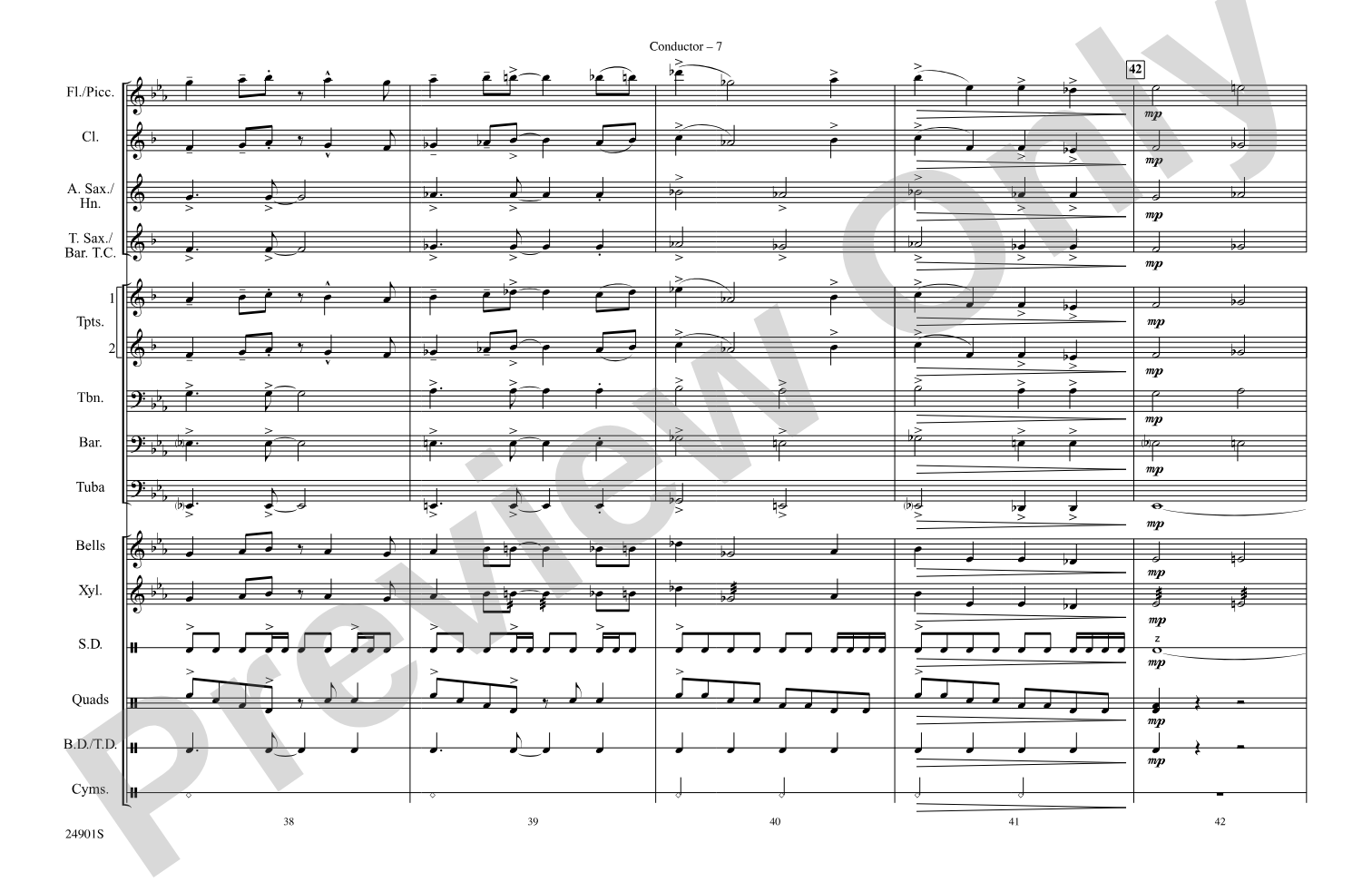 Estancia: Marching Band Conductor Score & Parts