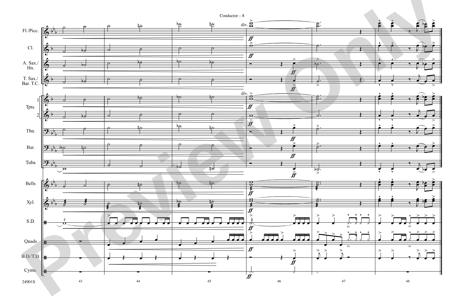 Estancia: Marching Band Conductor Score & Parts
